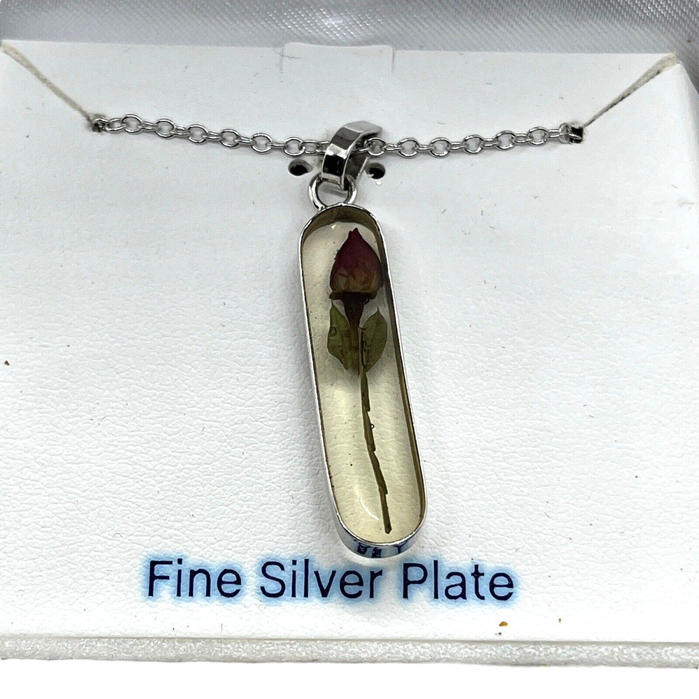 Mini Rose Necklace Belk Silver Works In Box Romantic Love Beauty Made in Mexico